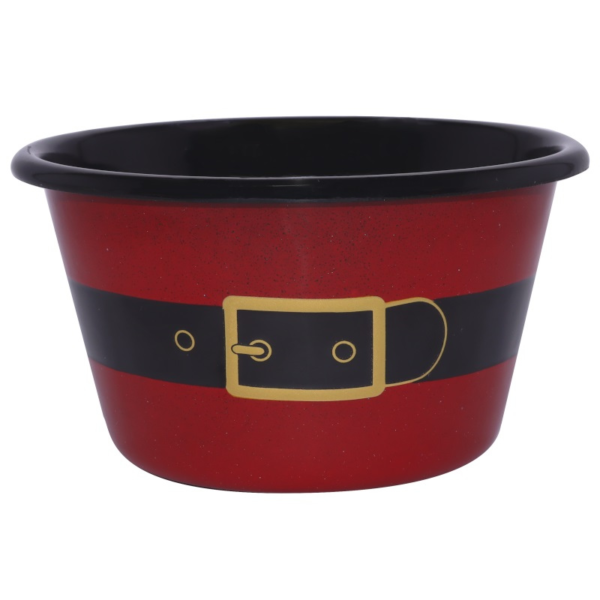 Bowl Cónico 430 ml en Peltre Mamá Noel Rojo