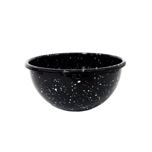 Bowl 700 ml en Peltre Pietra Negro Chispas Blancas
