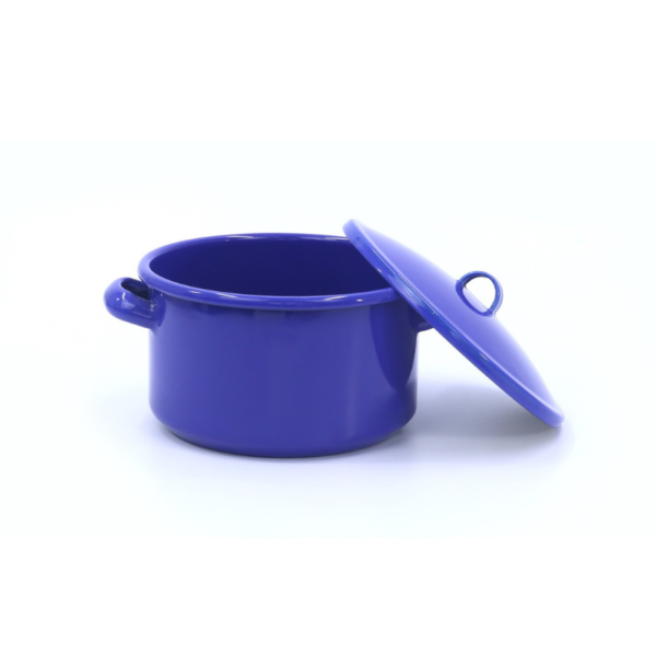 Olla con Tapa 4140 ml en Peltre Profundo Azul